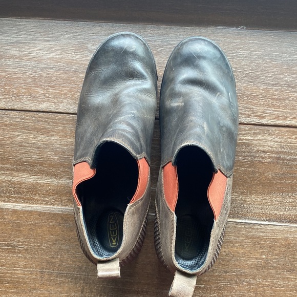 KEEN Morrison Chelsea Ankle Dress Boots Womens Brown Leather 2" Heels - Picture 7 of 9